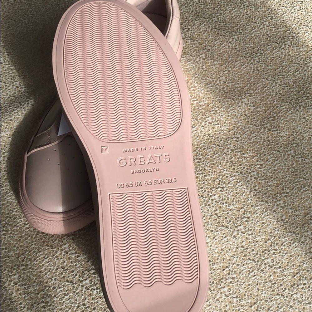 Greats Italian leather sneakers in blush pink - Picture 3 of 4
